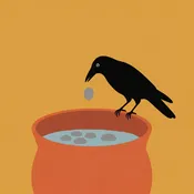 The Crow and the Pitcher