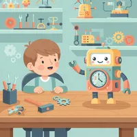 Rubén y el reloj robot mágico