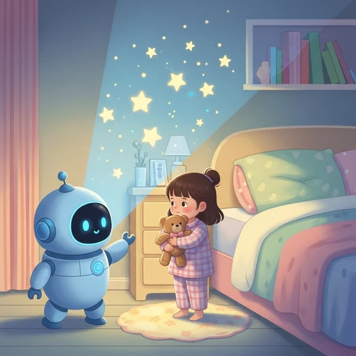 Rulle, el pequeño robot nocturno