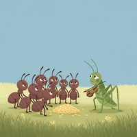 Las hormigas y el saltamontes