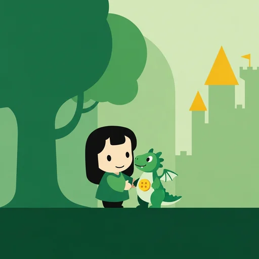 El botón del pequeño dragón