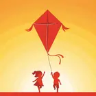 Piros papírsárkány