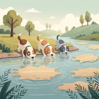 Anjing-anjing dan Kulit Hewan